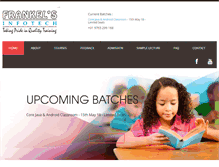 Tablet Screenshot of frankelsinfotech.com